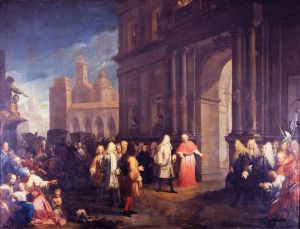 Antonio Gionima, Il cardinale Gozzadini riceve Giacomo III Stuart